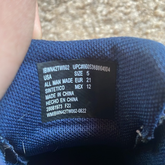 Wonder Nation Toddler Boys Size 5 Blue High Tops - Picture 6 of 8